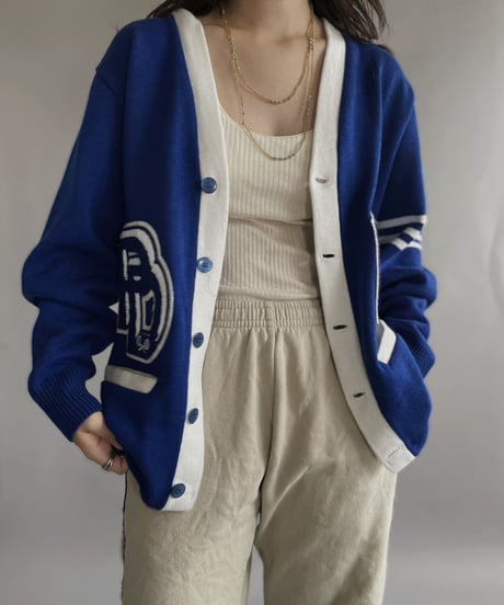 【USED】  Lettered Cardigan / 221105-012