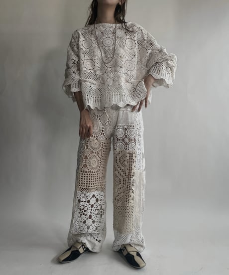 【RE;CIRCLE】 RE Crochet Top / 220623-012