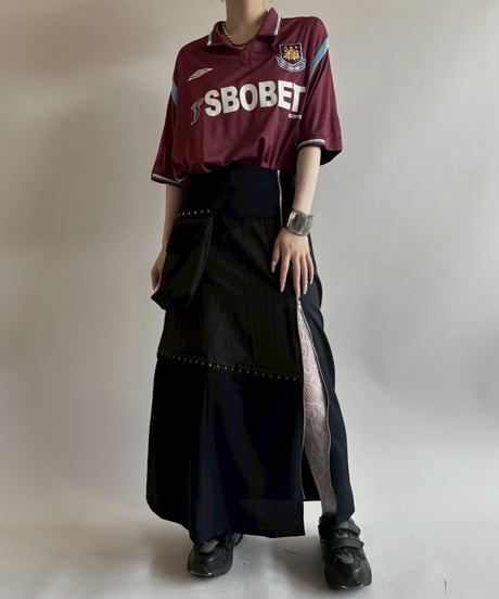 【RE;CIRCLE】 RE Suit Asymmetry Long Skirt/ 250717-019