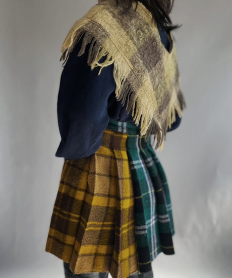 【RE;CIRCLE】 RE Pleats Blanket  Skirt / 230105-022