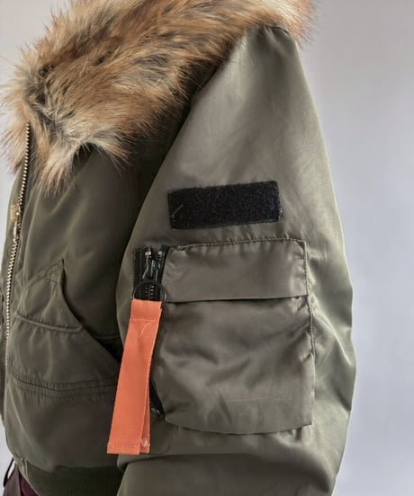 【RE;CIRCLE】  RE MA-1 Fur Collar Short Jacket/ 251120-001