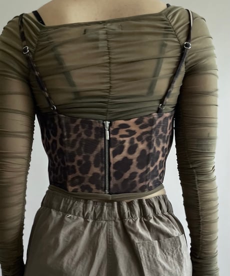 【USED】 L/S Design Sheer  Top /240914-002