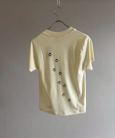 【USED】 RESIZED MADE in USA Hanes MY CATS WALK ALL OVER ME! T-Shirt / 260627-021