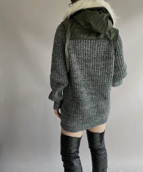 【USED】 Wool 100% Knit Top 231209-009