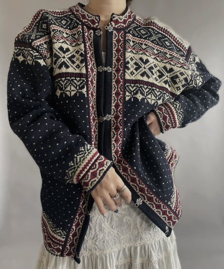 【USED】 Tyrolean Knit Cardigan / 230121-025