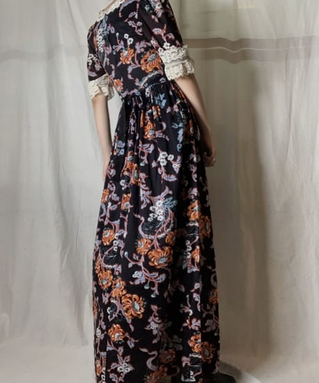【USED】 EURO Poly Flower Patterned S/S Dress/210714-035