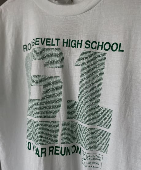 【USED】 Made in USA ROOSEVELT HIGH SCOOL T-Shirt / 230715-017