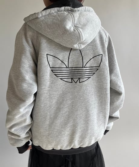 【USED】 adidas Padded Reversible Hooded Nylon Jacket /241228-010