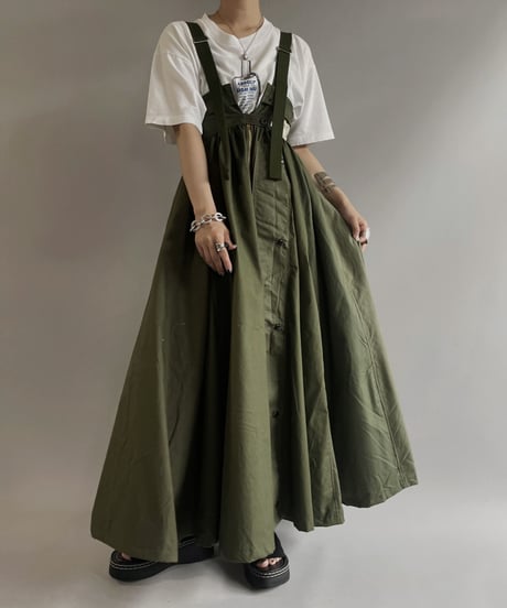【2026SS最終 / RE;CIRCLE】 RE U.S Military Rebuild 2way One-piece(Khaki)/ ARMY-01