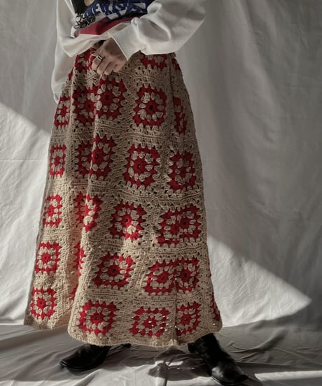 【RE;CIRCLE】 RE Granny Long Skirt⑨/211216-050