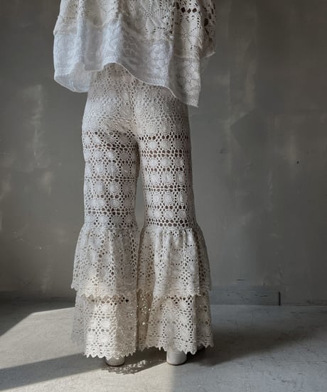 【RE;CIRCLE】 RE Crochet Tiered Pants③/20220317-008