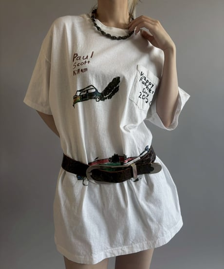 【USED】 Hanes Happy Father's Day Memorial T-Shirt / 260523-007