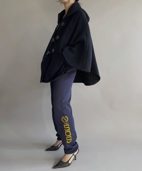 【USED】 Made in Italy Duffle Poncho Coat/240127-026