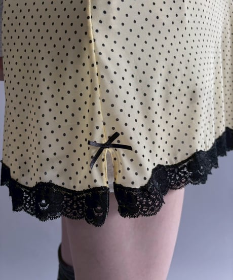 【USED】 Dot Pattern Sheer Camisole One-Piece /251115-024