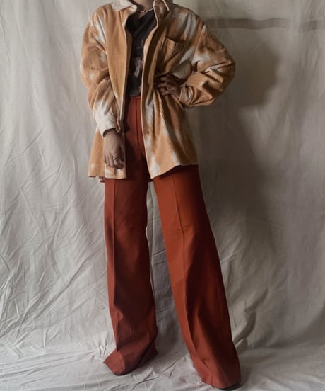 【RE;CIRCLE】Tie Dye Dyeing Corduroy shirt② /210226-006