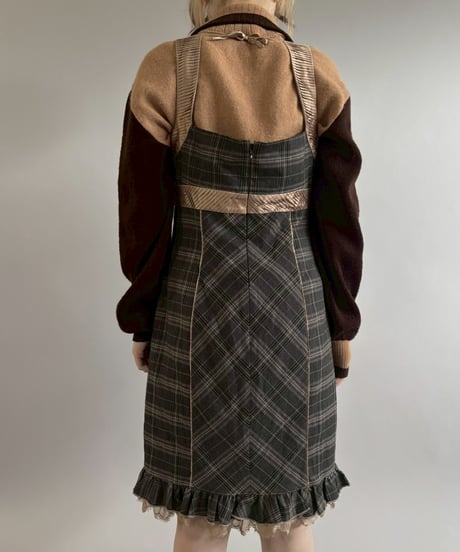 【USED】 bebe Plaid N/S One-Piece /260117-006