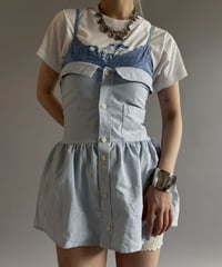 【RE;CIRCLE】  RE Stripe Shirt Mini One-Piece / 260611-002