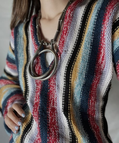 【USED】  Crochet Knit L/S Top ②/211014-035