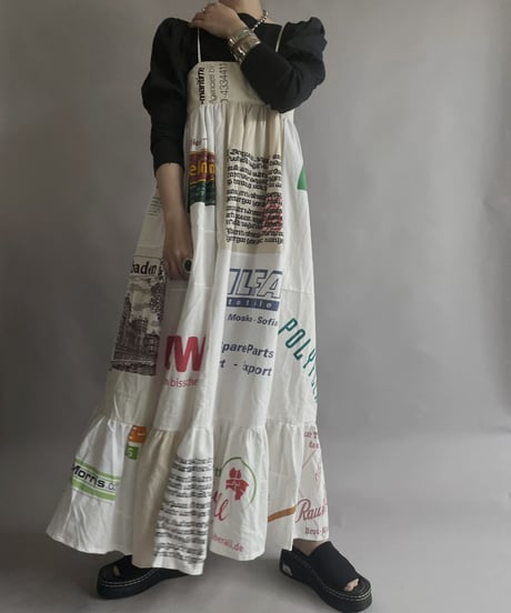 【RE;CIRCLE】RE Eco-Friendly Bag Camisole Long One-piece / 230427-007