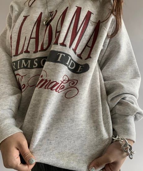 【USED】 Made in USA 90's ALABAMA Sweat Top  /241102-019