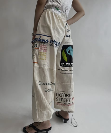 【RE;CIRCLE】 RE Eco-Friendly Bag Draw Cord Pants / 220804-020