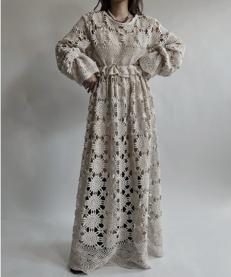 【RE;CIRCLE】 RE Crochet Lace One-piece / 220427-041