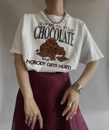 【USED】 S/S give me Chocolate T-shirt / 230603-030