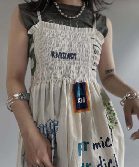 【RE;CIRCLE】RE Eco-Friendly Bag Shirring One-piece / 230622-003