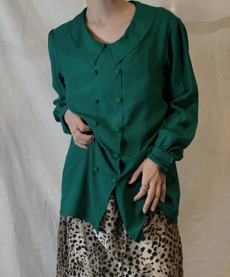 【USED】Poly Double Button Shirt/210217-057