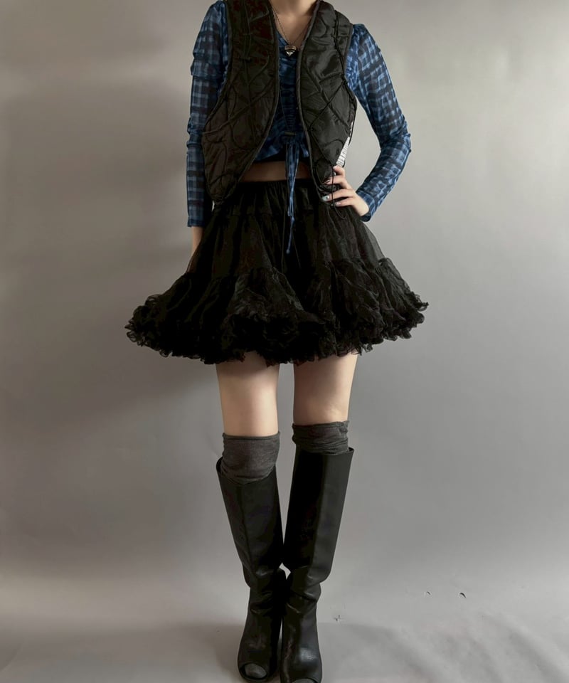 RE;CIRCLE】 RE Liner Code Vest Black / 251009-0