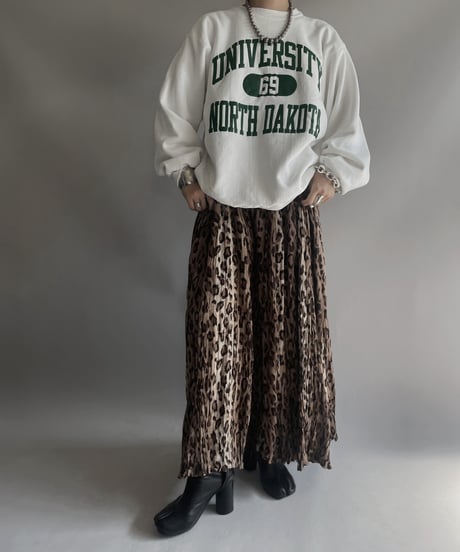【USED】 Dead Stock 100% Rayon Leopard Patterned One-Piece/ 2301118-031