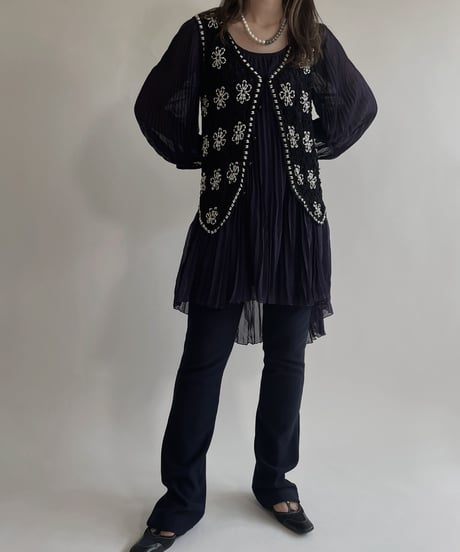 【USED】 Crochet Vest / 220430-017