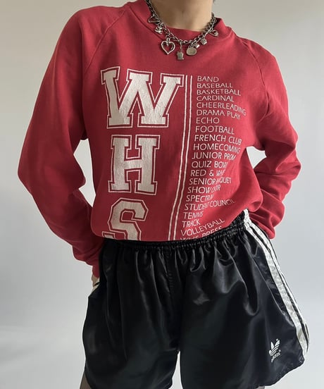【USED】 Made in USA  JERSEES 90's WHS Sweat Top /250125-003