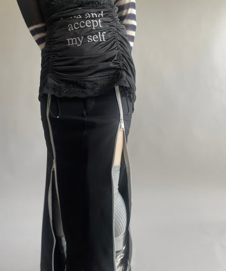 【RE;CIRCLE】 Re Front Zip Skirt/ 241003-001