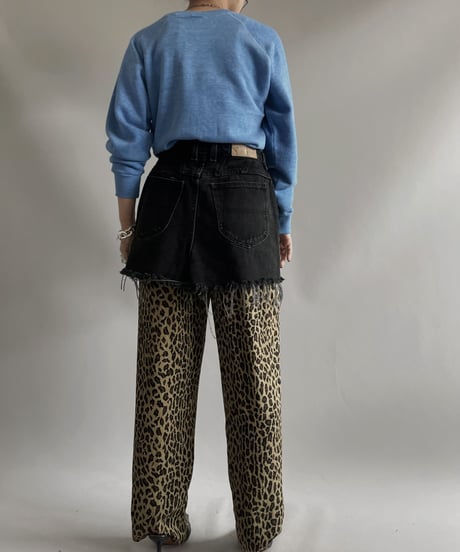 【USED】POLO LARPH LAUREN Leopard Patterned Sheer Pants/231014-023