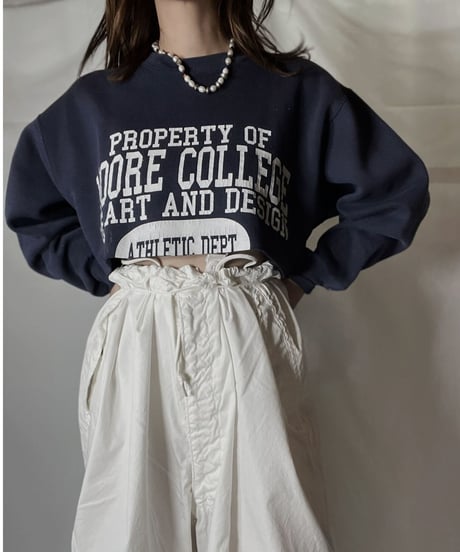 【USED】   Cut off Sweat MOORE CLOLLGE /211020-032
