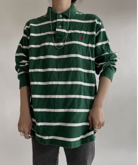【USED】 Ralph Lauren Long Sleeve Polo Shirt/ 220521-016