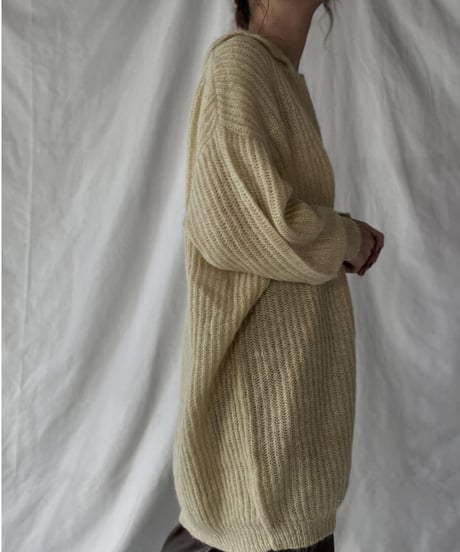 【USED】    Mohair Knit Top⑥/211216-007