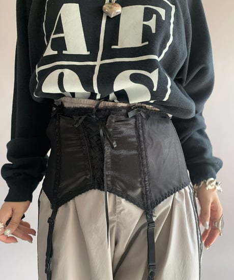【USED】 Sheer Corset Skirt / 241124-001