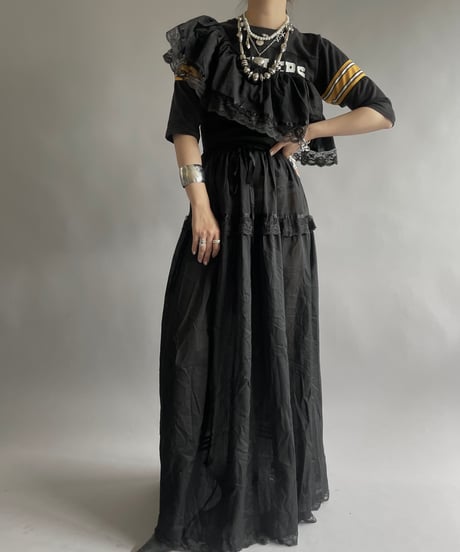 【USED】N/S  Stripe Patterned Long One-Piece /240525-023