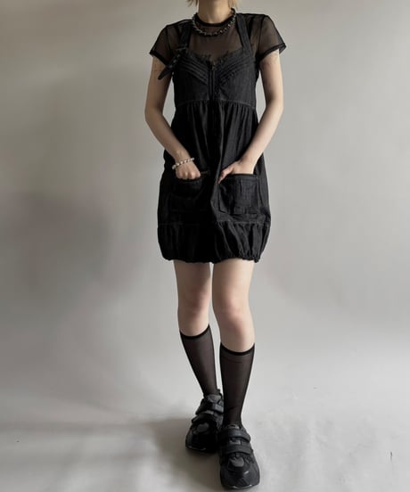 【USED】 Zip Up Design Camisole One-Piece  / 250531-014