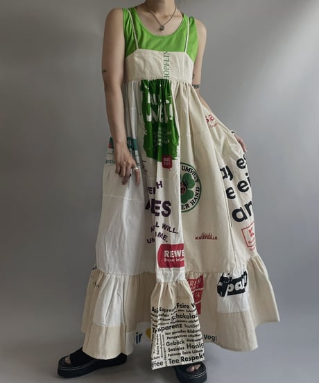 【RE;CIRCLE】RE Eco-Friendly Bag Camisole Long One-piece / 230727-020