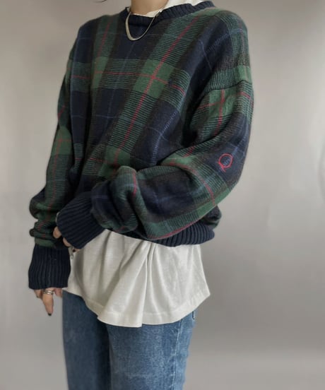 【USED】  Polo Golf Checked Knit / 221126-009