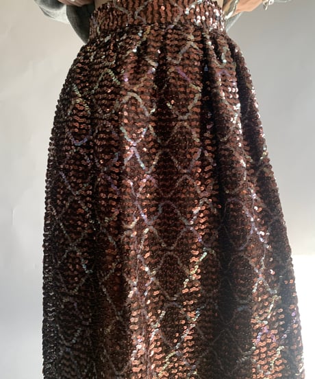 【USED】 Spangle Long Skirt / 241124-027