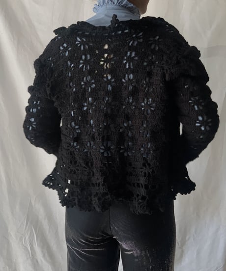 【USED】Crochet Knit Cardigan③/210217-041