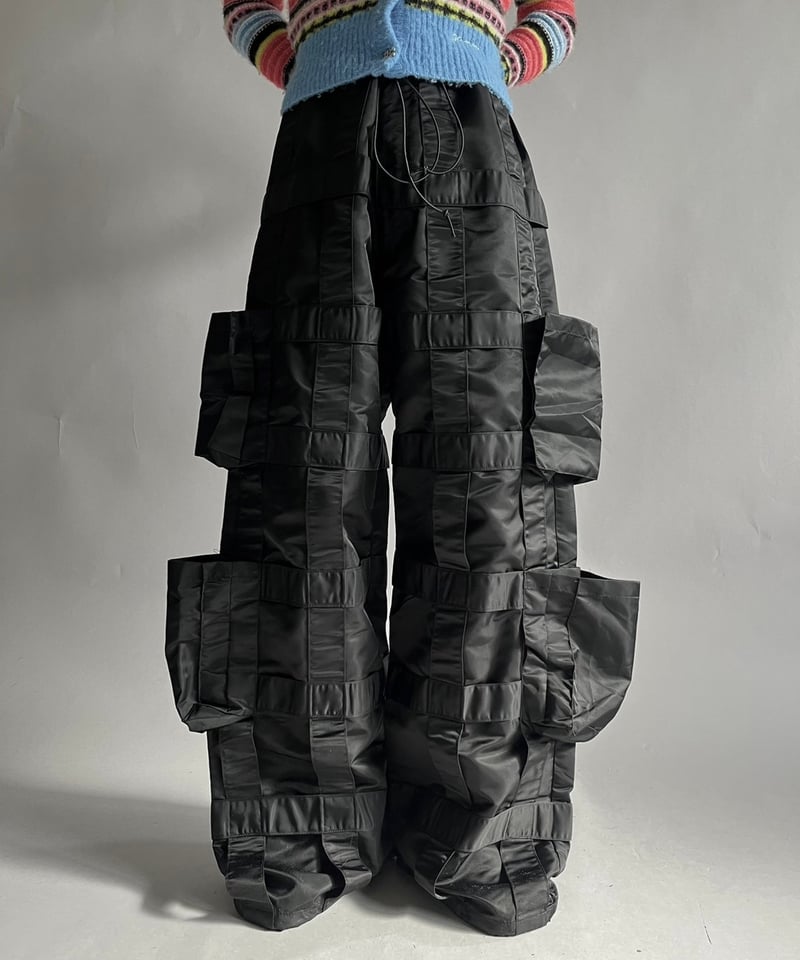 GS レイヴパンツ　テックナイロンarchiveギミックテクノjnco USED】 Dead Stock GS Nylon TECHNO Pants/ 241214