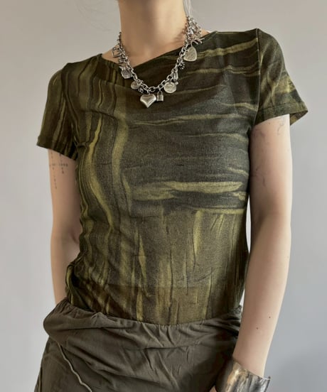 【USED】 Design Sheer S/S Top / 260622-003