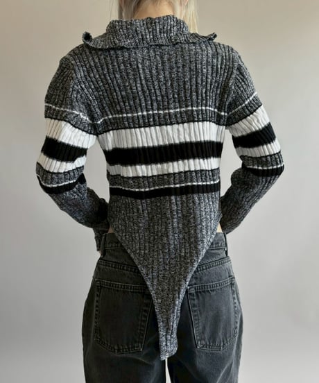 【RE;CIRCLE】 RE Rib Knit Leotard Top / 260416-012
