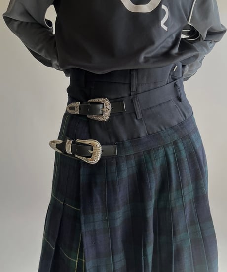 【RE;CIRCLE】 RE Kilt Skirt Long / 250206-006