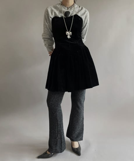 【USED】 Velour One-Piece /240414-020